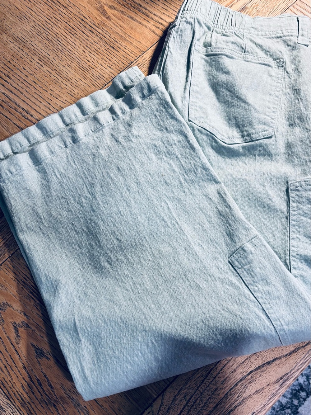 Celebrity Pink Women's Light Green Wide Leg Jeans